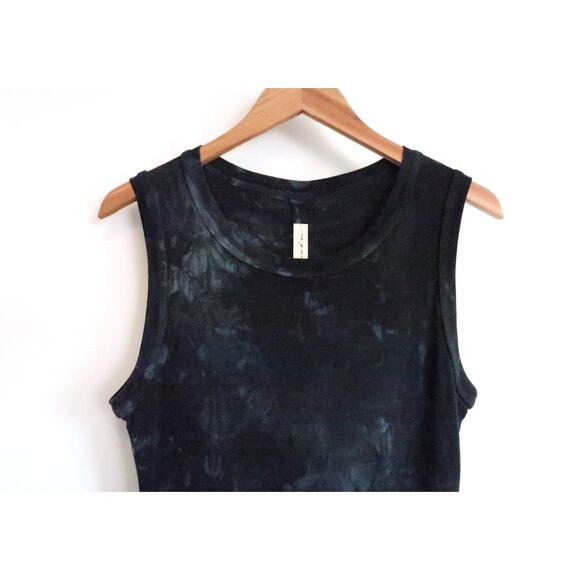 RAQUEL ALLEGRA Jersey Rib Column Tie-Dye Maxi Midi Tank Dress SSENSE 0 XS $325 - Picture 5 of 11